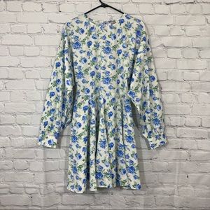 ASOS NWT floral long sleeve skater dress